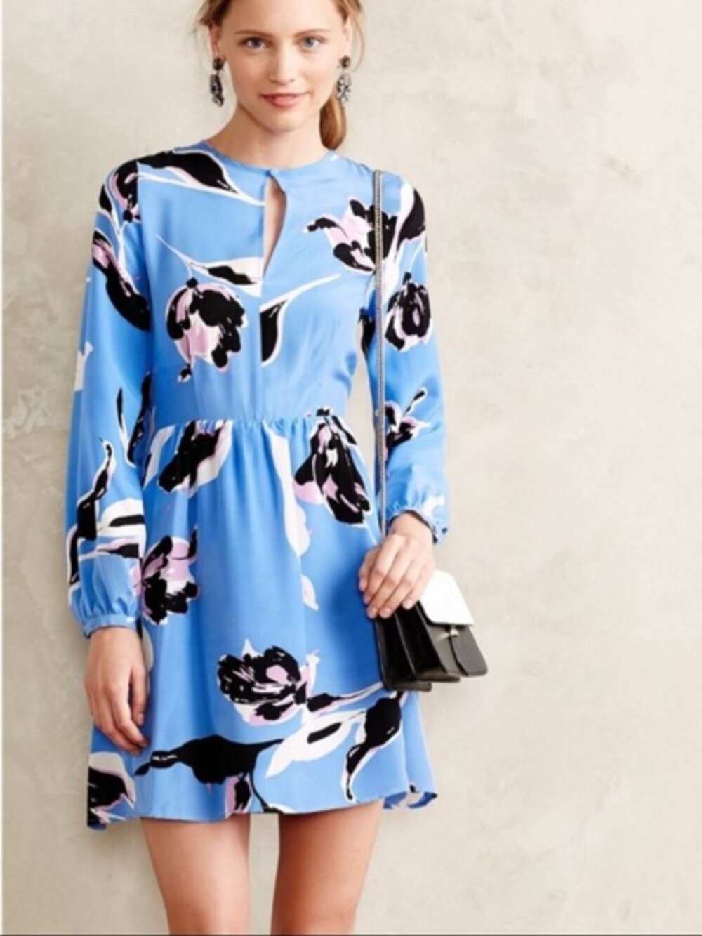 Yumi Kim Silk Floral Dress Size Medium
